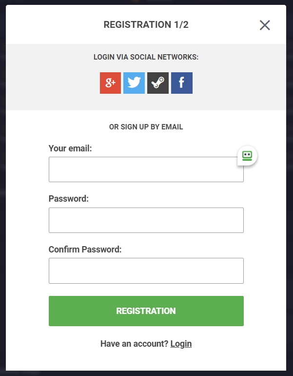 Registration and Account Login Process